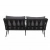 Bloomingville PAVONE Sofa Ogrodowa / Czarna